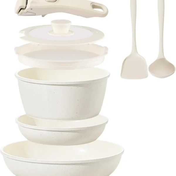 8PC Ceramic Coated Cookware Set